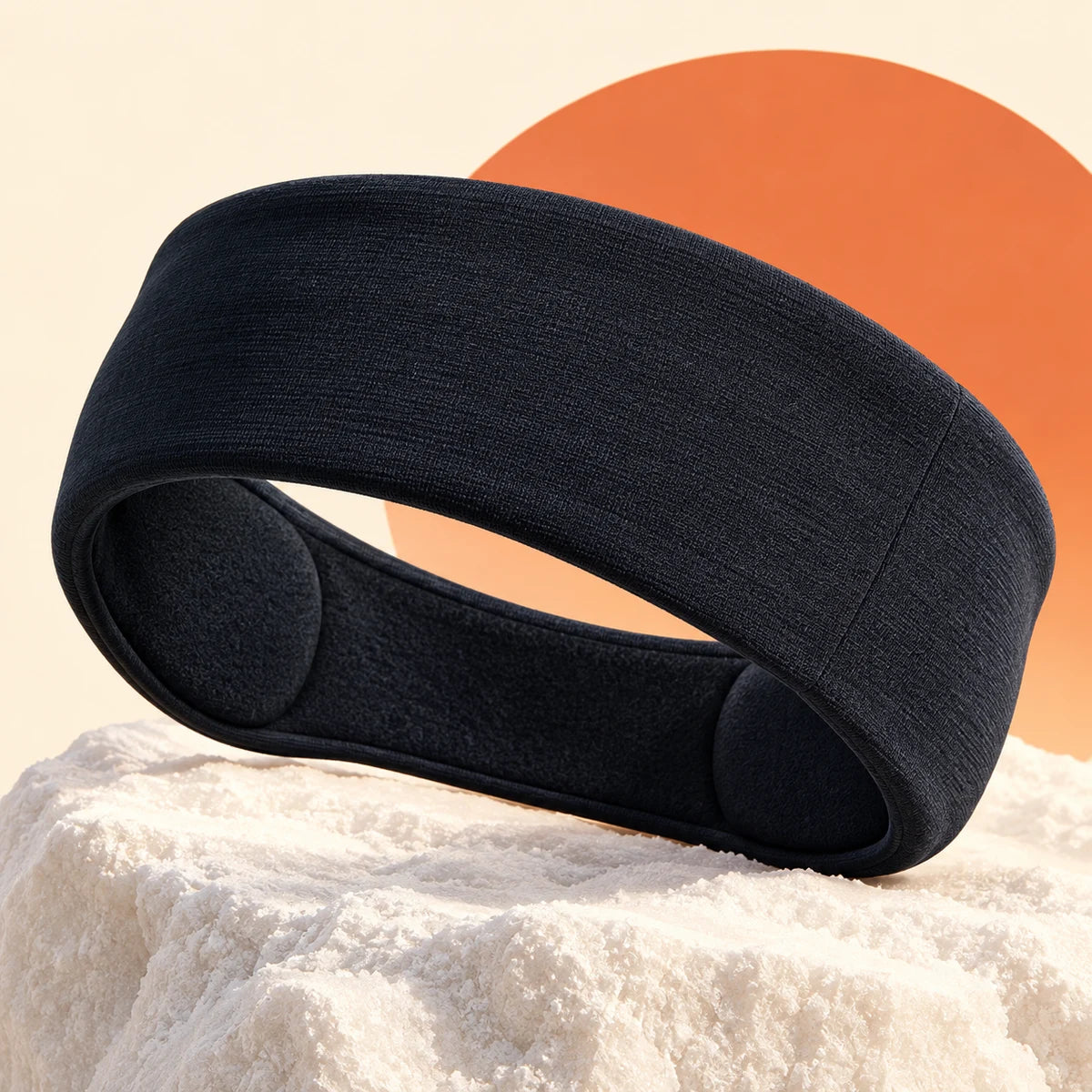 Illustrative concept of the Powder Sonic audio headband